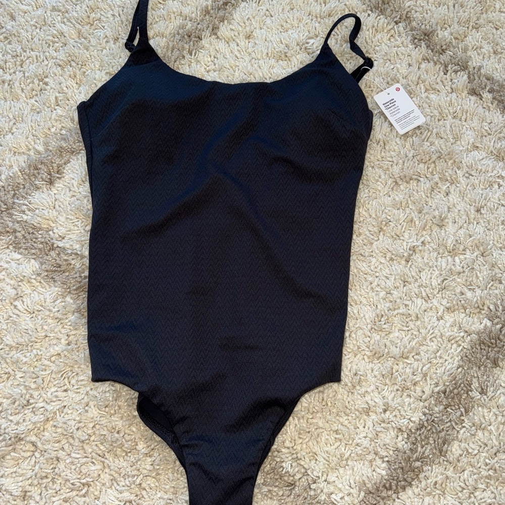 Lululemon Waterside One-Piece Black One Piece Swimsuit